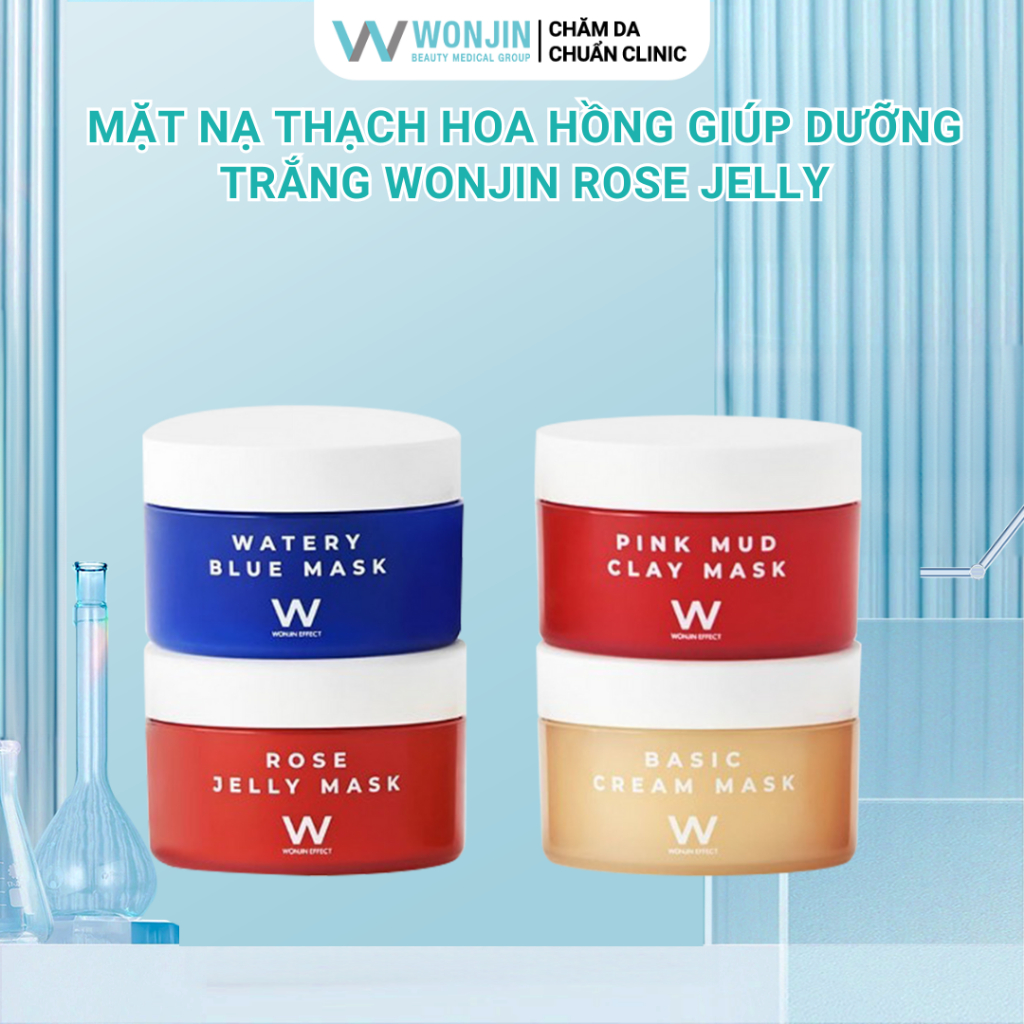 Mặt nạ thạch hoa hồng Dưỡng Trắng Wonjin Rose Jelly