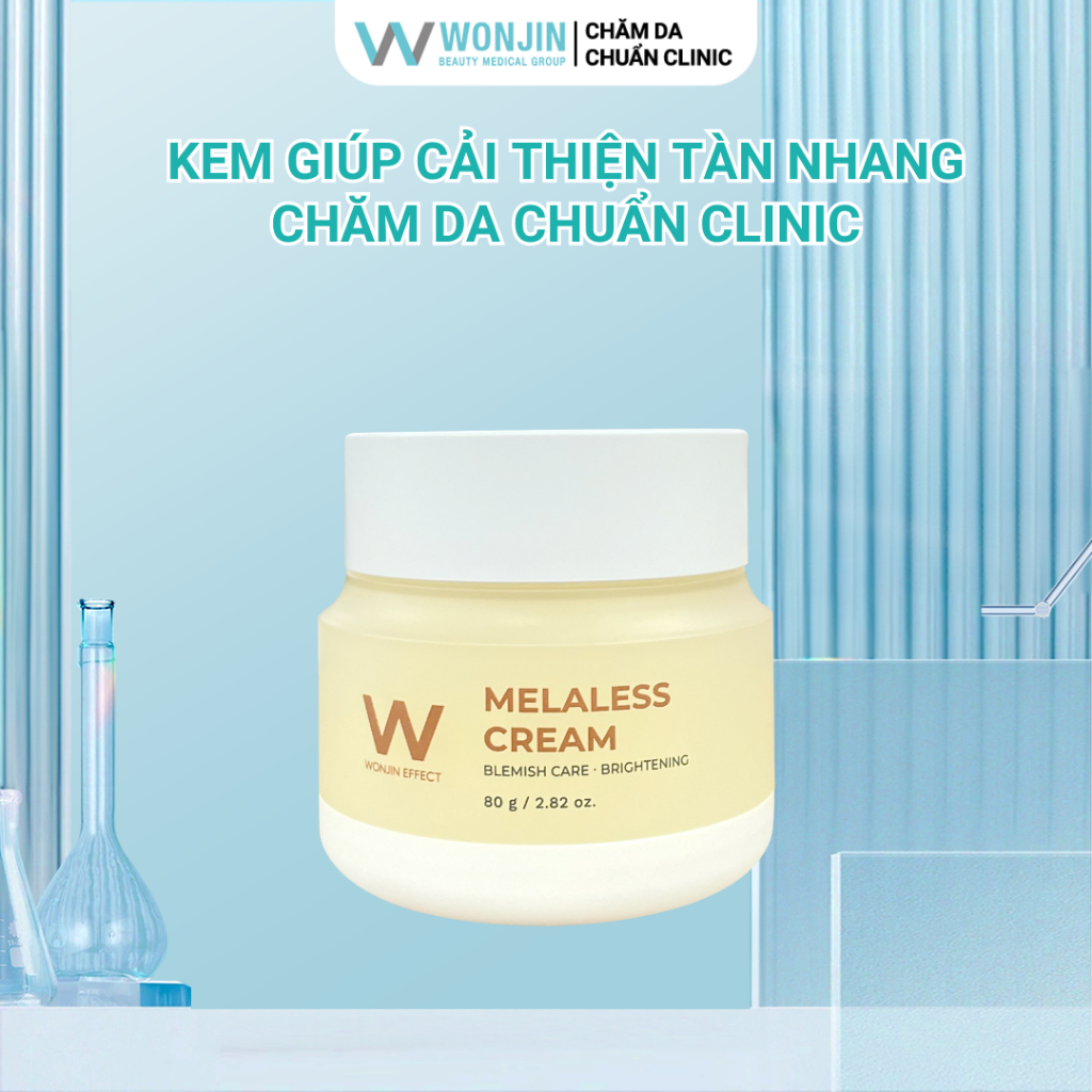 Kem Cải Thiện Tàn Nhang Và Vết Thâm WonJin Melaless 80g