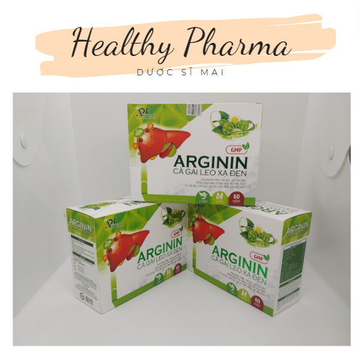 Viên bổ gan ARGININ Cà gai leo xạ đen - Actiso (hộp 60 viên)