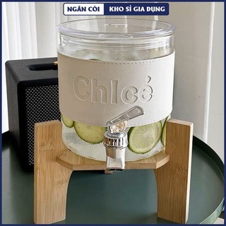 Bình đựng nước 2300ml, bình thuỷ tinh minhthy ceramics có vòi rót sang trọng cao cấp 2,3l