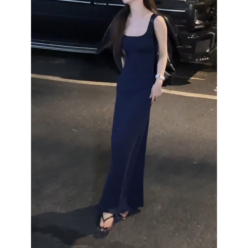 VÁY 2 DÂY NỮ CÚP NGỰC CỔ VUÔNG DÁNG DÀI, ĐẦM BODY HAI DÂY ALISA KIỂU NỮ TÍNH (Bigsize) | BigBuy360 - bigbuy360.vn