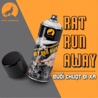 Chai xịt đuổi chuột đi xa, tránh cắn dây điện xe máy, ô tô, khoang máy Rat Run Away 455ml Wolf Chemicals USA - phukien68