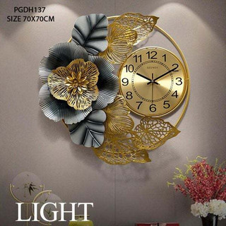 Đồng hồ treo tường trang trí hoa nghệ thuật-Đồng hồ tranh treo phòng khách-quà tặng đẹp ý nghĩa gí rẻ,bền đẹp,B 12T