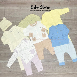 Newborn nous cài giữa bộ sơ sinh cài giữa chất petit nous cho bé trai bé gái