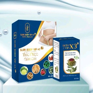 Quà Tặng Thảo Dược Hỗ Trợ Giảm Cân Slim body Vip X3 plus Phiên Bản Mới Năm