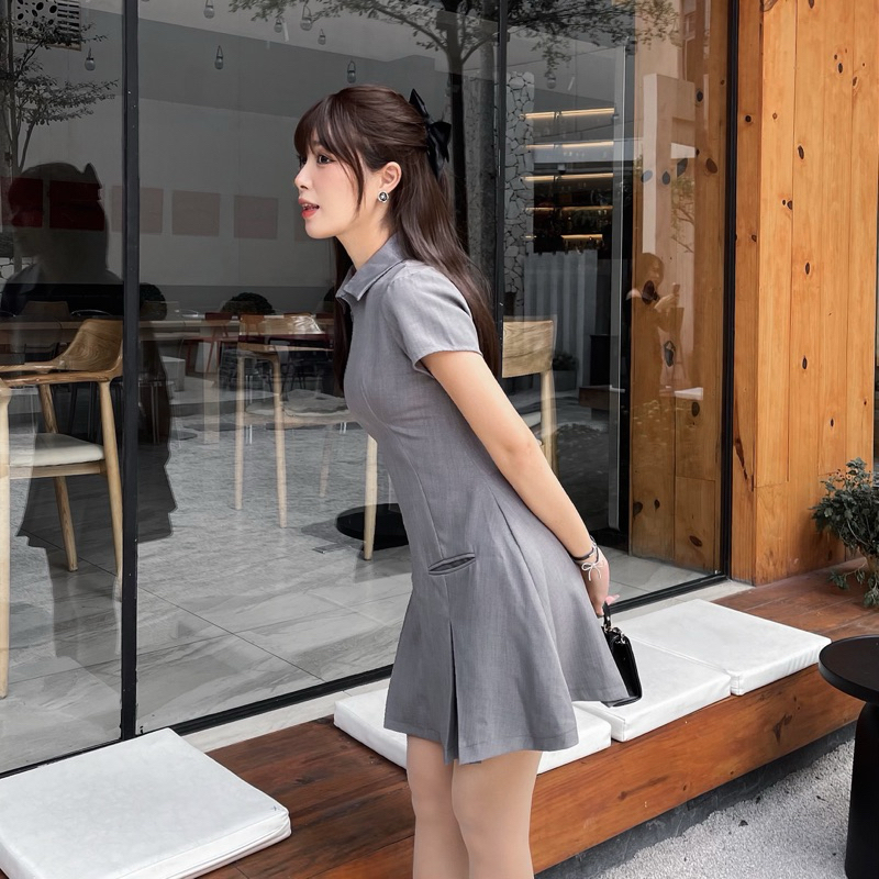FELICIA DRESS - Váy Đầm liền chiết eo form đẹp cao cấp Byjolie