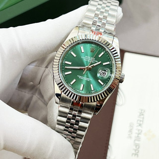 Đồng Hồ Nam Rolex Date Just, Số Dạ Quang, Viền Răng Cưa Khía, Máy Cơ Nhật Bản, Size 38/40mm, Viền Thép Không Rỉ