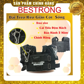 Đai Treo Xà Đơn Kéo Dãn Cột Sống - Có 2 Miếng Đệm Nách Dày - Móc Sắt Loại Mới - Cải Thiện Đau Lưng