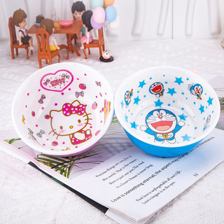 🌸𝐓𝐀̣̆𝐍𝐆 𝐐𝐔𝐀̀🌸 Chén tròn dày 2 lớp Hello Kitty - Doremon Doraemon