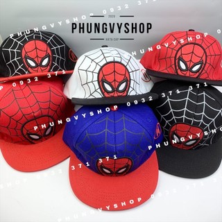 Bé 3-7 TUỔI/ Mũ lưỡi trai hiphop snapback bé trai phungvyshop- Nón trẻ em Siêu nhân ĐẦU NHỆN VÁ
