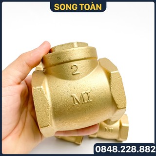 Van một chiều phi 42 49 60, van 1 chiều lá lật đồng thau mi