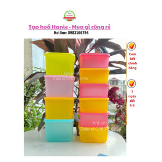 Sẵn set bộ 10 hộp đựng thực phẩm tupperwre trữ mát mix màu