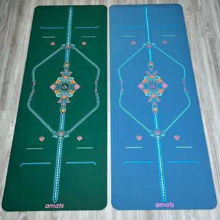  Thảm Yoga Xơ Dừa Cao Su Pu  Bề Mặt Nhám Siêu Bám Dính Amats có Định tuyến  Tặng Hộp+ Túi Cao Cấp  