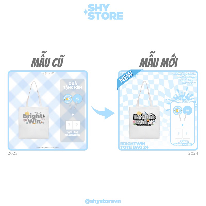 TÚI TOTE BRIGHTWIN DỄ THƯƠNG