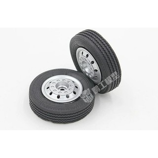2 lốp trước xe tải ,xe khách ,xe đầu kéo mô hình tỷ lệ 1:24