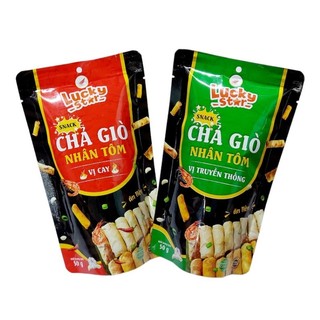 Snack chả giò nhân tôm Lucky star 50g