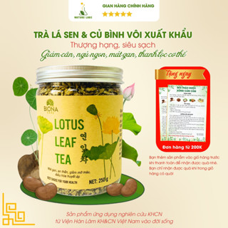  Trà lá sen Biona khô sấy lạnh hỗ trợ giảm cân an thần ngủ ngon trà thảo mộc detox thanh lọc cơ thể 