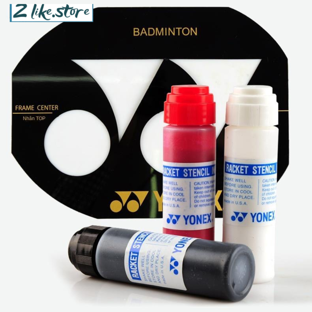 Lọ sơn logo vợt cầu lông yonex AC414EX khuôn logo vợt cầu lông