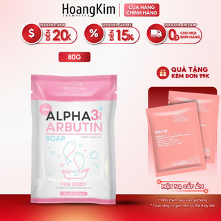 Soap xà phòng tắm trắng da body alpha arbutin 3 plus 80g