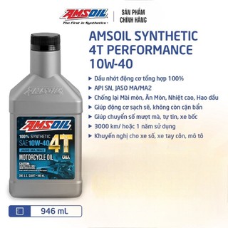 Nhớt Amsoil Performance 4T 10w40
