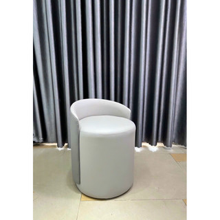 Ghế đôn da ngồi bàn trang điểm. chân cố định.  mã don03A