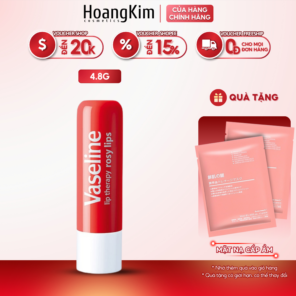 Son Dưỡng Môi Vaseline Lip Therapy Rosy Lips Dưỡng Môi Hồng Xinh 4.8g