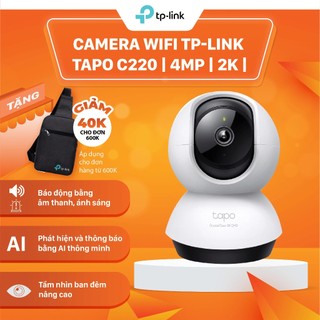 Camera AI Wifi TP-Link Tapo C220 | 4MP | 2K | 360 độ
