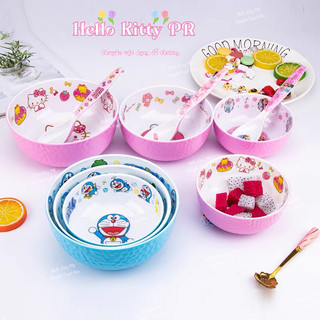 Tô chén Doremon - Hello Kitty - Doraemon - Elsa