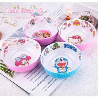 🌸𝐓𝐀̣̆𝐍𝐆 𝐐𝐔𝐀̀🌸 Tô chén bát, đũa, muỗng thìa Doremon - Hello Kitty - Doraemon - Melody - Elsa