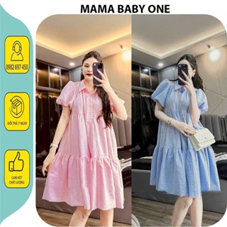 VÁY XINH MÙA HÈ V778-ĐẦM BẦU THIẾT KẾ DÁNG BABY DOLL CỘC TAY CHÂN ĐUÔI CÁ