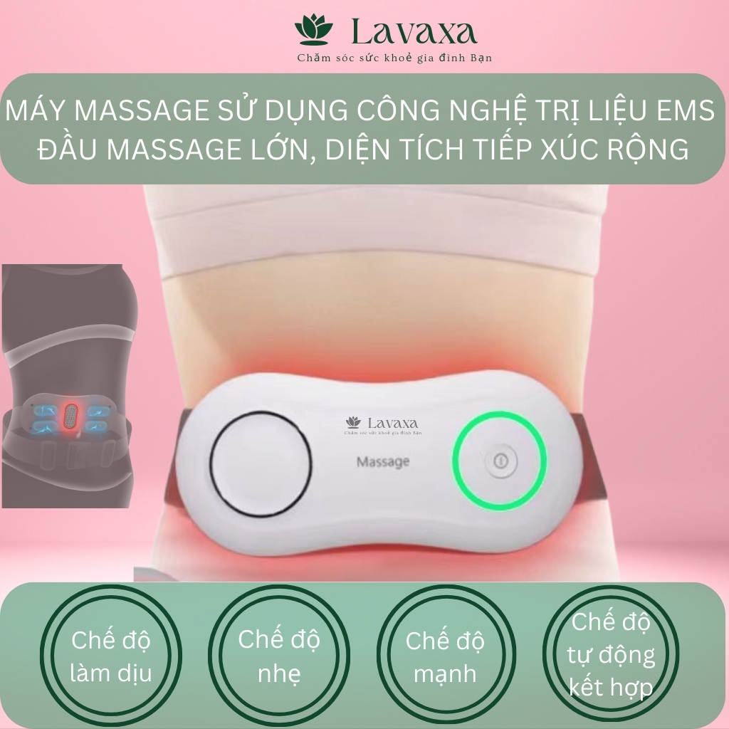 Máy Massage Giảm Mỡ Bụng Đai Chườm Bụng Kinh Giảm Đau Lưng không Dây