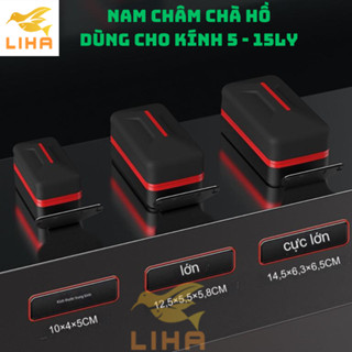  Nam Châm Chà Hồ Mẫu Mới Dùng Cho Kính 5 - 15ly - Lau Kính Vệ Sinh Bể Cá 