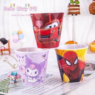 🌸𝐓𝐀̣̆𝐍𝐆 𝐐𝐔𝐀̀🌸 Ly cốc đa giác - ống hút Hello Kitty, Kuromi, Melody, Cinnamoroll, Spider man, Elsa,  Doraemo