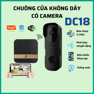 Chuông cửa không dây Bekanze DC18, chuông cửa camera thông minh wifi Tuya