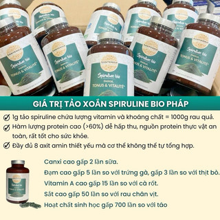 Tảo xoắn hữu cơ Santerra nội địa Pháp🟣Spuriline Bio Santerra 🟣 nội
