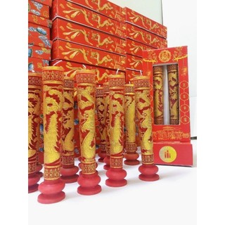 Cặp 2 Đèn cầy cưới Rồng Phụng Nến cưới Sáp Parrafin