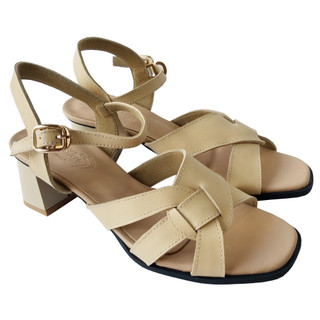 Giày sandal cao gót nữ bigben da bò thật cao 5 phân gcg139