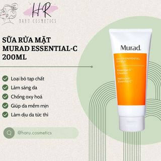 Sữa rửa mặt sáng da mờ thâm MURAD ESSENTIAL-C CLEANSER làm sạch - tinh khiết da nám và lão hóa do môi trường