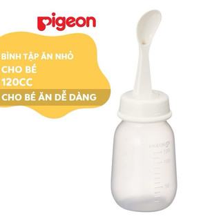 Bình tập ăn có muỗng Pigeon 120ml/ 240ml