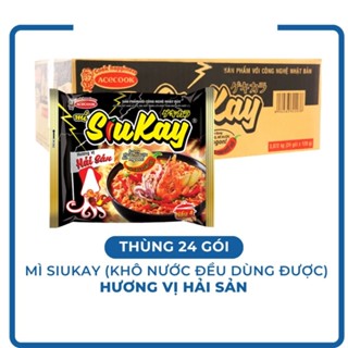 [HỎA TỐC] 1 THÙNG MÌ SIUKAY VỊ HẢI SẢN, BÒ, GÀ, THÙNG SIUKAY HẢI SẢN MỚI THÙNG MÌ HẢI SẢN