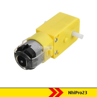Động cơ giảm tốc vàng 3v-9v , bánh xe vàng chế xe mô hình, robot thì nghiệm