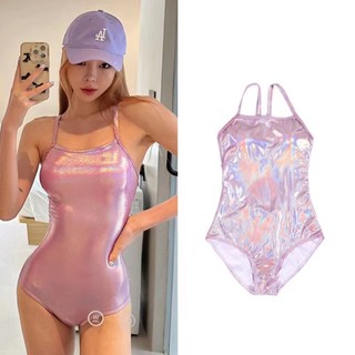  Bikini một mảnh màu nhũ bắt sáng cực sexy