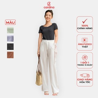 Áo tăm lạnh CARDINA họa tiết kẻ tinh tế kiểu dáng thon gọn tôn dáng trẻ trung thanh lịch 4AFC09