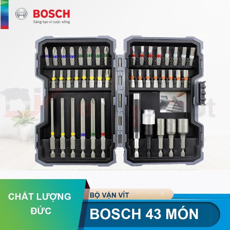 Bộ dụng cụ 43 chi tiết Bosch