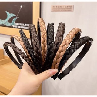 Bờm băng đô tóc giả tết thắt bím phong cách Hàn Quốc