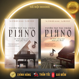 Sách - Tuyển tập tác phẩm Piano cổ điển - lãng mạn được yêu thích tập 1 và tập 2 Tùy chọn (tái bản) - Huy Hoàng