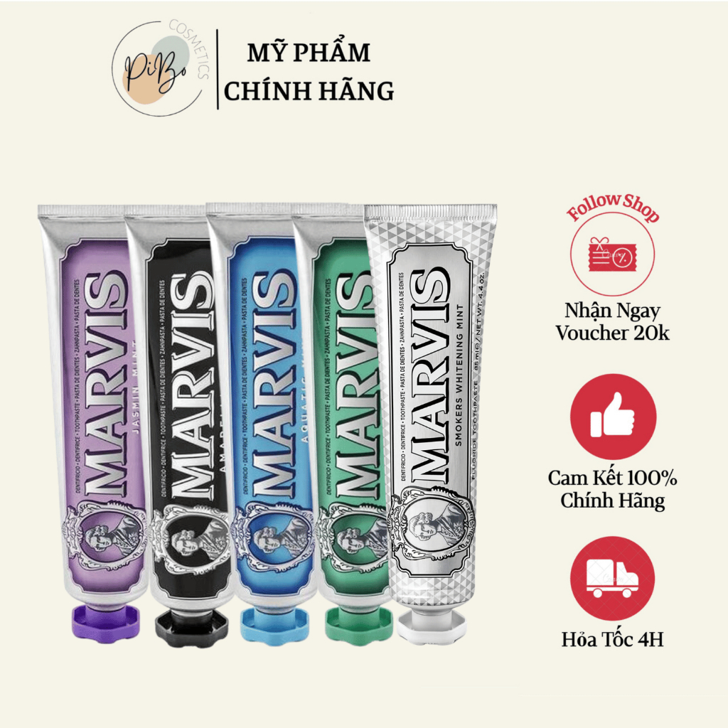 Kem Đánh Răng Cao Cấp Marvis Whitening Mint Toothpaste Ý
