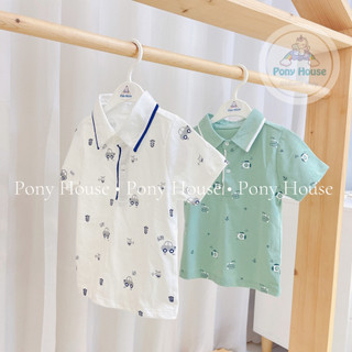Áo Polo Cộc Tay Dokma Chất Cotton Mềm, Mát Cho Bé Trai Size Từ 9-12M Đến 3-4Y