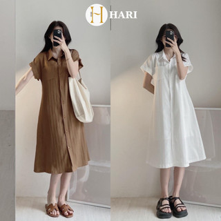 Váy thô đũi Hari kẻ tay hến 0081 P0K44