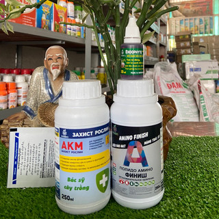Combo bộ ba phân bón sinh học gồm amino finish akm endophy của symbio